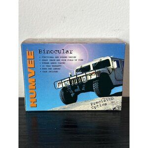 Humvee 12x25 Compact Binoculars w/Case Ruby Red Lenses Concerts Sports Birds